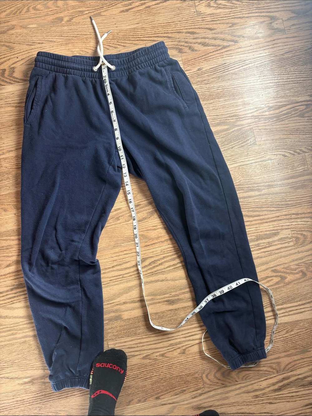Classic women’s small tall Navy Jogger Sweatpants - Comfortable Casual Bottoms